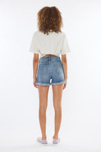 KANCAN HIGH RISE DISTRESSED MID SHORT JEANS