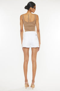 KANCAN WHITE COLOR DENIM SHORTS