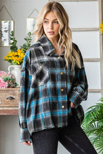 OLI & HALI MULTI COLOR PLAID SHIRT - GREEN