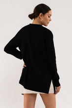 OPEN FRONT CARDIGAN - BLACK OR COCOA