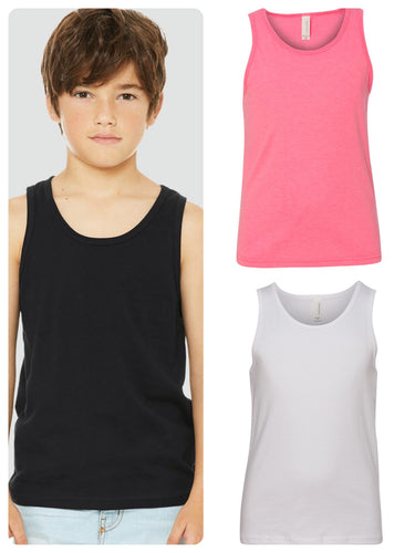 Bella & Canvas Youth Jersey Tank - Assorted Colors