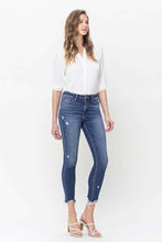 FLYING MONKEY HIGH RISE CROP DESTROYED HEM SKINNY JEANS