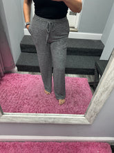 SOFT MELANGE HACCI WIDE PANTS - BLACK OR LIGHT GREY