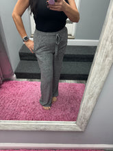 SOFT MELANGE HACCI WIDE PANTS - BLACK OR LIGHT GREY