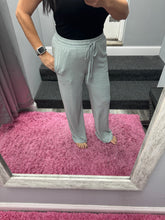 SOFT MELANGE HACCI WIDE PANTS - BLACK OR LIGHT GREY