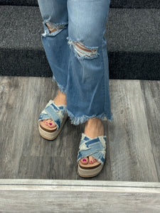 Plays Denim Sandals