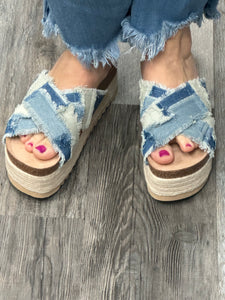 Plays Denim Sandals