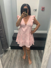 WEEKEND OUTING TIERED RUFFLE MINI DRESS - PINK