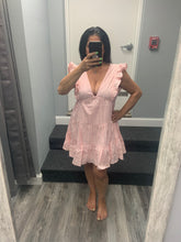 WEEKEND OUTING TIERED RUFFLE MINI DRESS - PINK