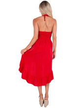 Red High Low Cotton Dress