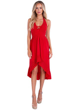 Red High Low Cotton Dress