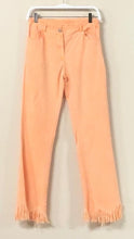 VENTI6 FRINGE HEM LIGHT FLARE PANTS - MINERAL ORANGE