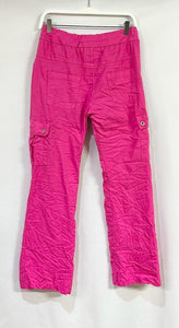 VENTI6 CARGO CRINKLE PANT W/ DRAWSTRING - FUCHSIA