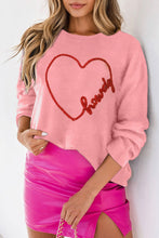 Howdy Heart Sweater - Black or Pink