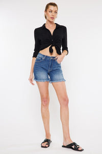 KANCAN ECO FRIENDLY HIGH RISE DENIM SHORTS JEANS