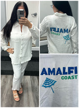 Surf Gypsy White Amalfi Jet Setter Gauze Shirt