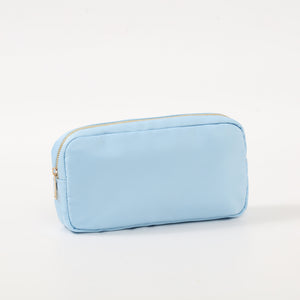 Medium Nylon Zippered Cosmetic Bag - Assorted Colors