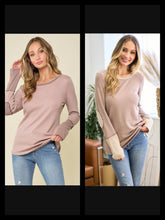 Sweet creature thermo top with thumbholes - Taupe or Mocha