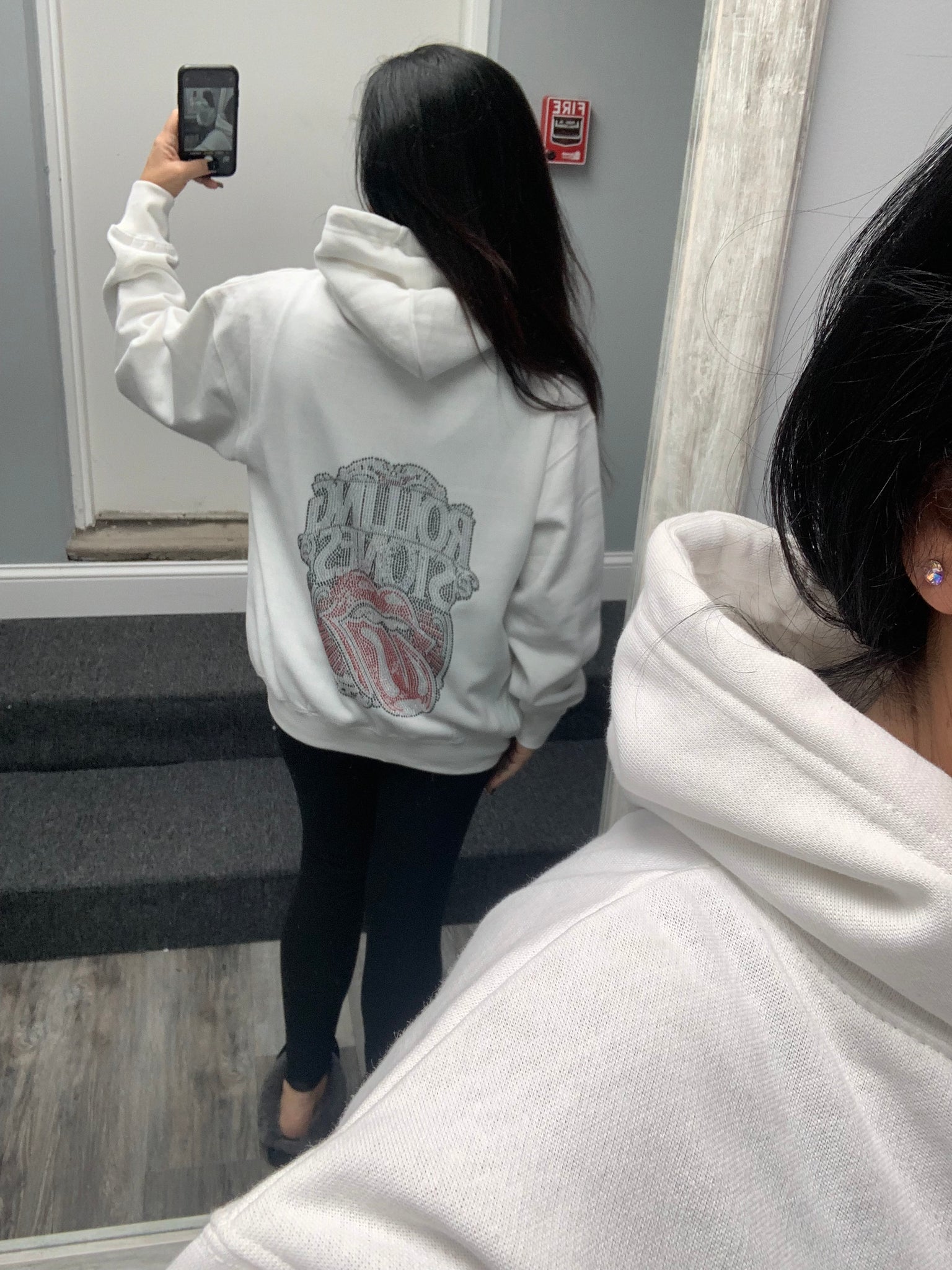 Bling Hoodie - White