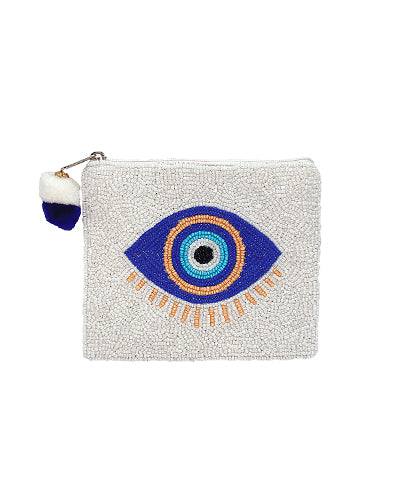 Bead Blue Evil Eye Coin Pouch 🧿