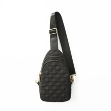 Nylon Quilted Puffer Sling/Chest Bag - Black, Olive or Ivory