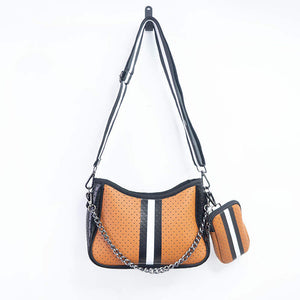 Neoprene Messenger Sling Shoulder Chain Cross Body Bag - Assorted Designs