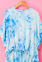 TIE DYE DOLMAN TOP N BOTTOM SET - 💙 Blue Mix 💙