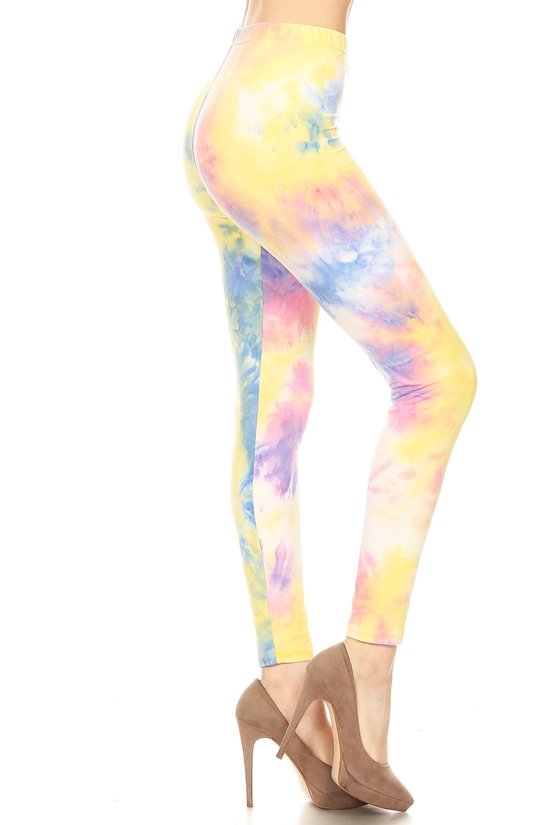 Pastel Tiedye Os Full Length Leggings