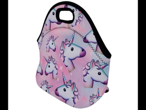 Unicorn Lunch Bag Insulated Neoprene Lunch Box Waterproof Tote Bags