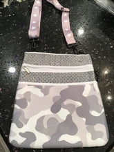 Grey Camo Neoprene Crossbody