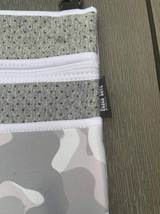 Grey Camo Neoprene Crossbody