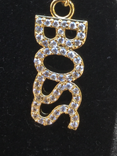 Boss Gold Bling Charm on Adjustable Gold Chain