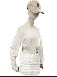 White Puffer Crossbody