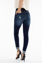 High Rise Button Fly Ankle Skinny Jeans