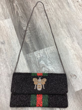 Bee Black Beaded Clutch Bag ❤️🐝💚