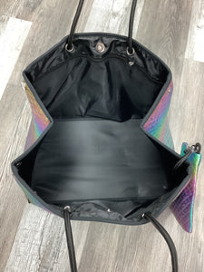 Rainbow Iridescent Quilted Tote