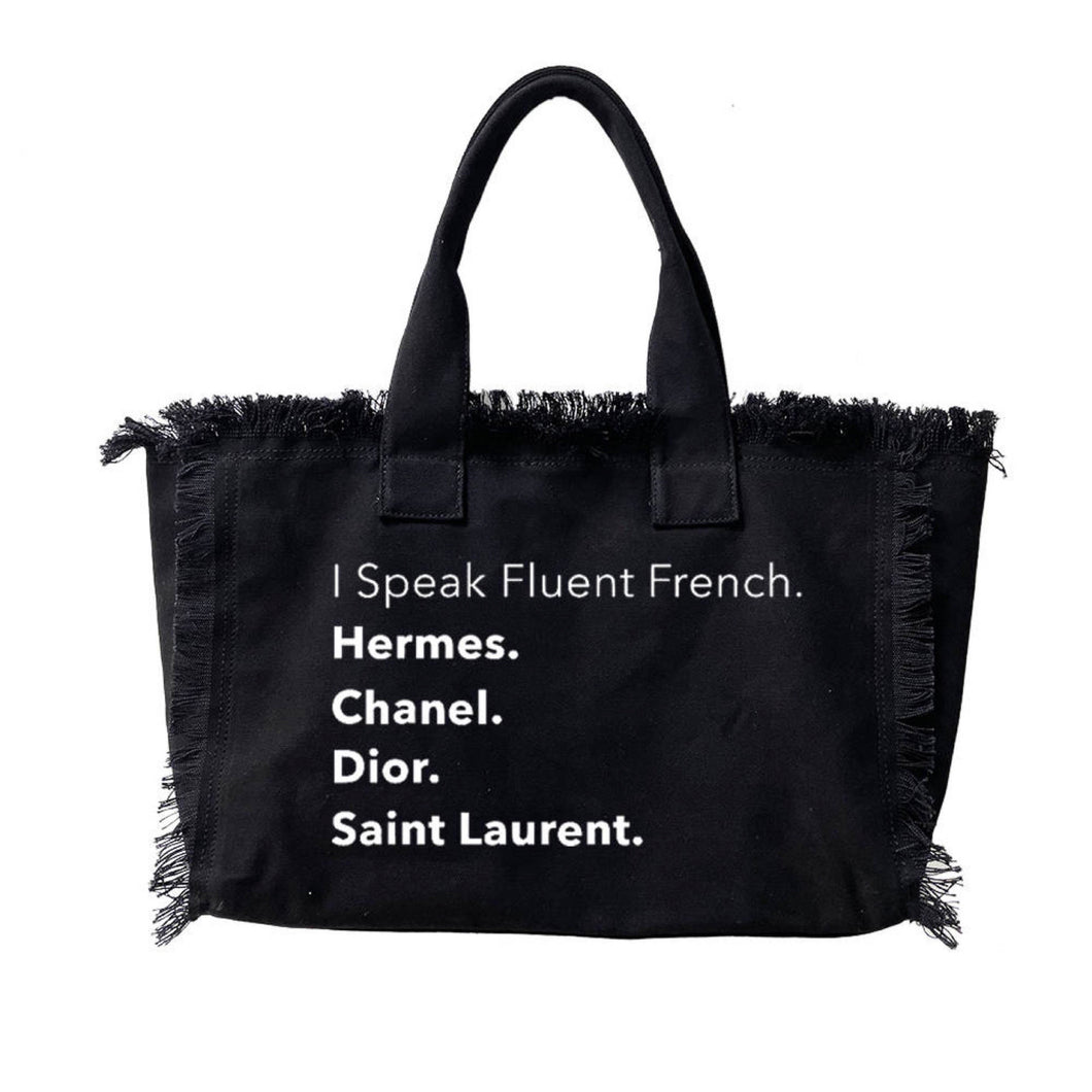 I Speak Fluent French (Black) – FASHIONFIT