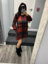 Too Good to be True Plaid Sweater Dress - Red/Black or Ivory/Black