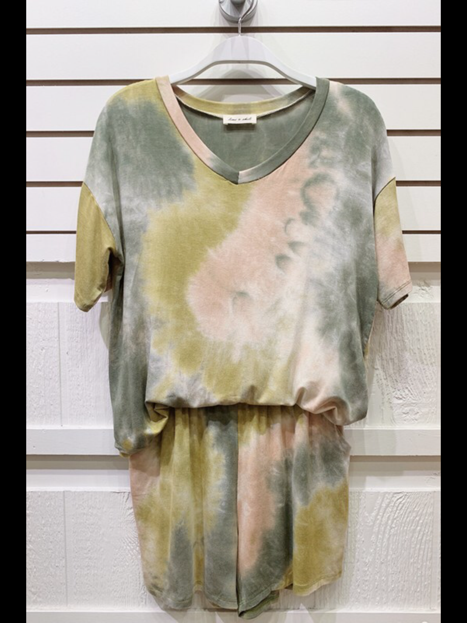 Tie dye Print Shorts - Olive/Nude – Peace Love Fashion