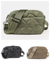 Quilted Puffer Crossbody - Tan, Black or Olive