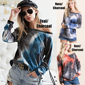 TIE DYE SWEATER KNIT PULL OVER - Assorted Colors