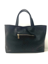 Star Printed Vegan Leather Tote