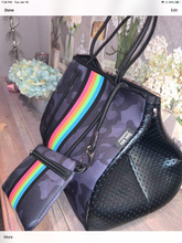 Camo and Rainbow Stripe Neoprene Tote 🌈