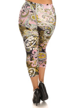 Multi Color Paisley Plus Capri