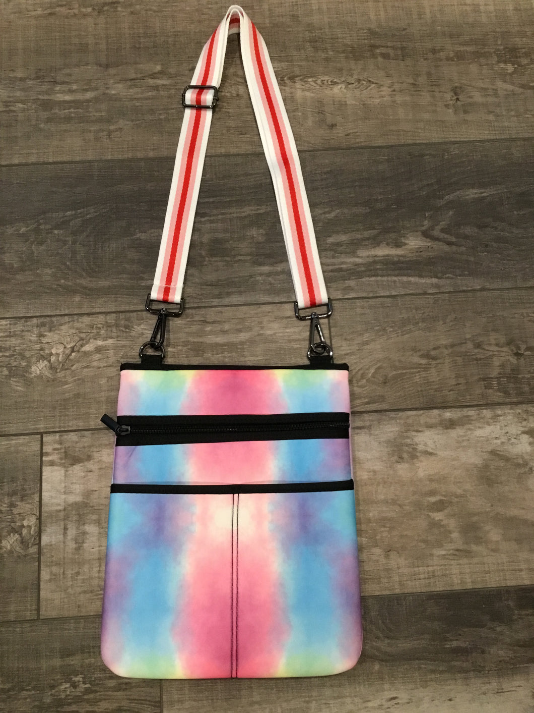 Pastel Tiedye Neoprene Crossbody