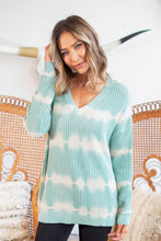 Sew In Love knitted long sleeve with with striped detail - Sage