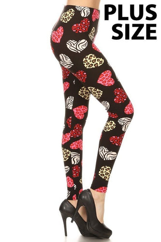 Wild At Heart - Plus Leggings