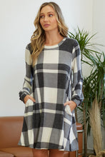 Too Good to be True Plaid Sweater Dress - Red/Black or Ivory/Black