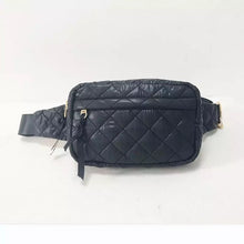 QUILTED BELT BAG FANNY BAG WAIST BAG - BLACK OR NAVY