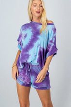 TIE DYE DOLMAN TOP N BOTTOM SET - 💚 JADE/PURPLE 💜. Clearance!